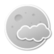 Clair de lune et nuages &eacute;pars